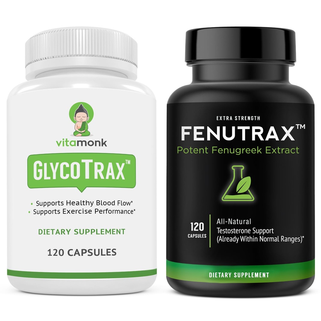 VitaMonk Fenugreek Seed Extract & GPLC - supporte la circulation et les niveaux de testostérone sains