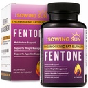 Fentone Thermogénique Fat Burner Energy Booster, Suppresseur d'appétit, cliniquement étudié Perte de poids, Brûlure de graisse, Phényléthylamine HCl, L- Carnitine, Cétones - 60 pilules de régime (1)