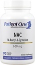Patient One NAC (N-acétyl Cysteine) 600 mg Supplément pour soutenir la santé immunitaire, respiratoire et hépatique*