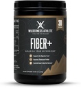 Wilderness Athlète Fiber+-Supplément de fibre soluble et soluble pour les femmes et les hommes - Poudre de fibre prébiotique pour le soutien digestif - Mélange de boisson quotidienne - Poudre alimentaire non aromatisée