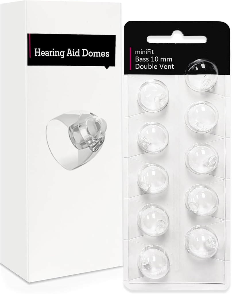 Domes d'aide à l'audition 10mm pour Oticon Minifit, Oticon Approvisionnements d'aide à l'audition, Remplacements Accessoires de pièces Domes d'Oticon universels pour appareils auditifs Kits de nettoyage (10 Pcs)