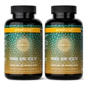 Primal Harvest 2 Pack, Primal Bone Health Complexe de santé au carbonate de calcium pour hommes et femmes avec du calcium, du magnésium, du zinc, du manganèse, du potassium et de la L-Carnitine (240 capsules)