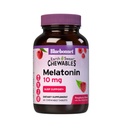 BlueBonnet Nutrition EarthSweet Melatonin 10 mg à action rapide Dissolve la nuit relaxation et repos de sommeil - Aide au sommeil - Sans gluten, végétalien - Arôme framboise - 60 comprimés à croquer