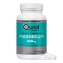 Qunol Magnésium Capsules 420mg, Supplément Magnésium à haute absorption, Extra Force, Supplément Santé des os et des muscles, 120 Nombre