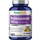 NusaPure Policosanol 100mg 180 Capsules de Veggie (Vegan, non-OGM)