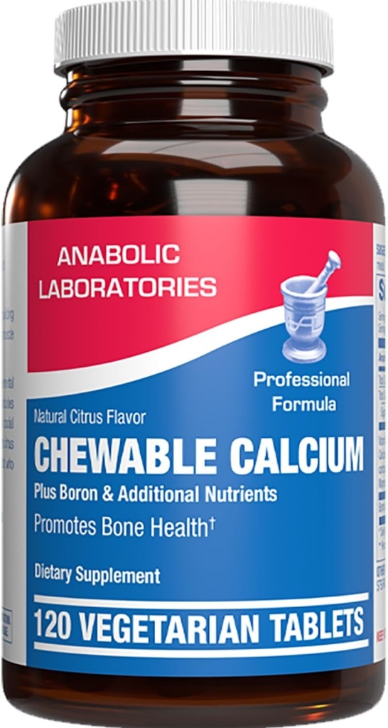 Supplément calcium à croquer pour les femmes - Supplément osseux clinique avec calcium à croquer avec vitamine D Magnésium et complexe Boron pour os santé et soutien de la force - Fabriqué aux États-Unis - 30 portions