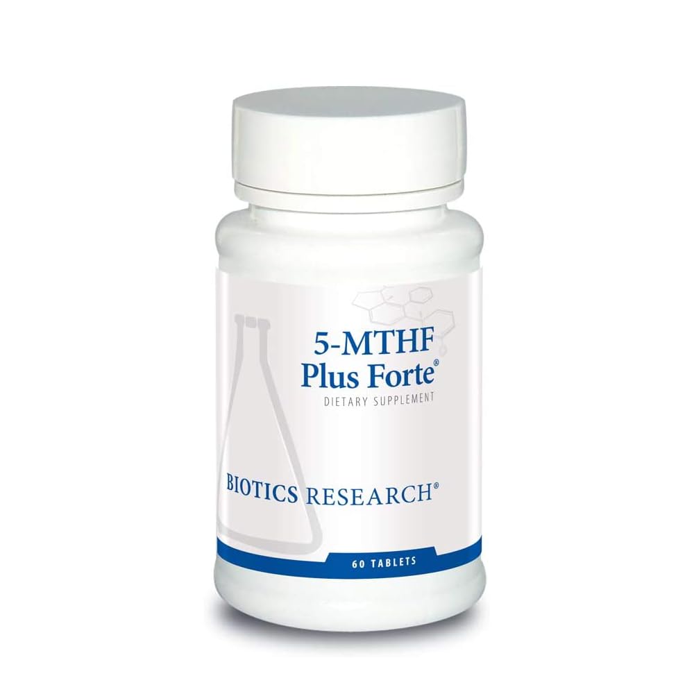Recherche en biotique Recherche en biotique 5-MTHF Plus Forte - La santé cérébrale favorise l'humeur calmante et la production de sérotonine 60 capsules
