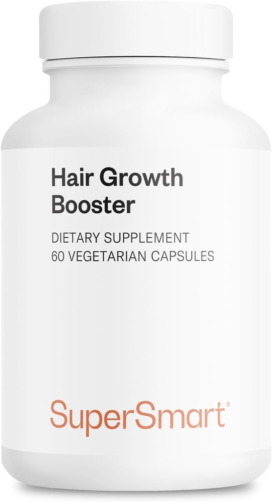 Supersmart - Booster de croissance des cheveux 160mg par jour (Supplément Lustriva) - Biotin 40x Plus de Soluble