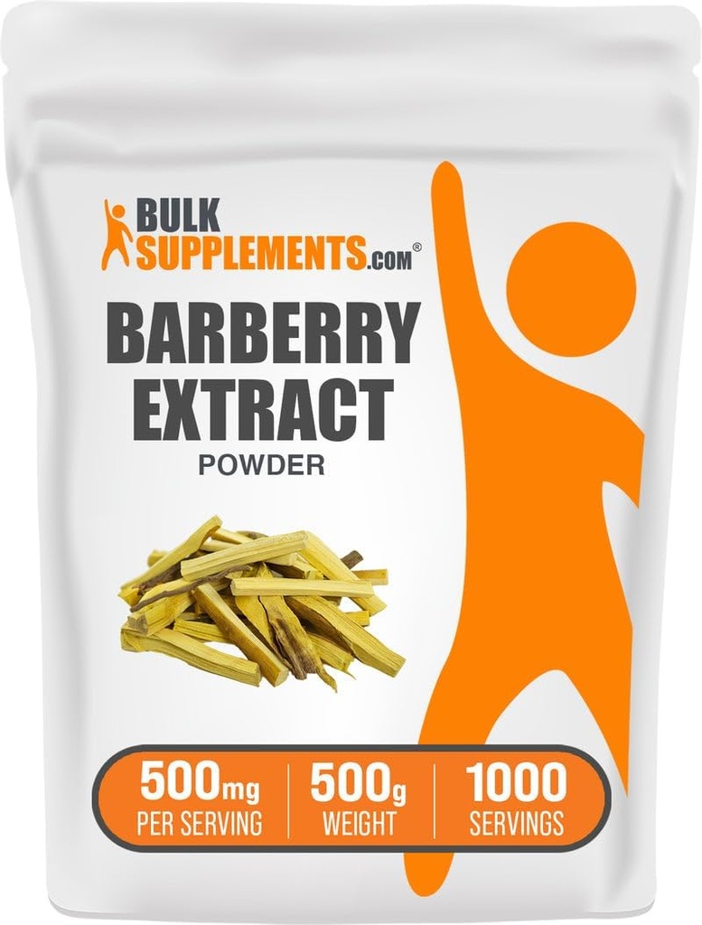 BulkSupplements.com Poudre d'extrait de baies - Sypplement de baies, supplément à base de plantes - Vegan & Gluten Free, 500mg par portion, 500g (1,1 lb) (paquet de 1)