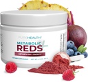 RECHERCHE SUR LA PUREHEALTH Reds Superfoods Poudre - Seulement 10 calories Fruits et légumes Adaptogène boisson avec betterave, polyphénols, poudre probiotique - Supplément antioxydants pour l'énergie, 30 portions
