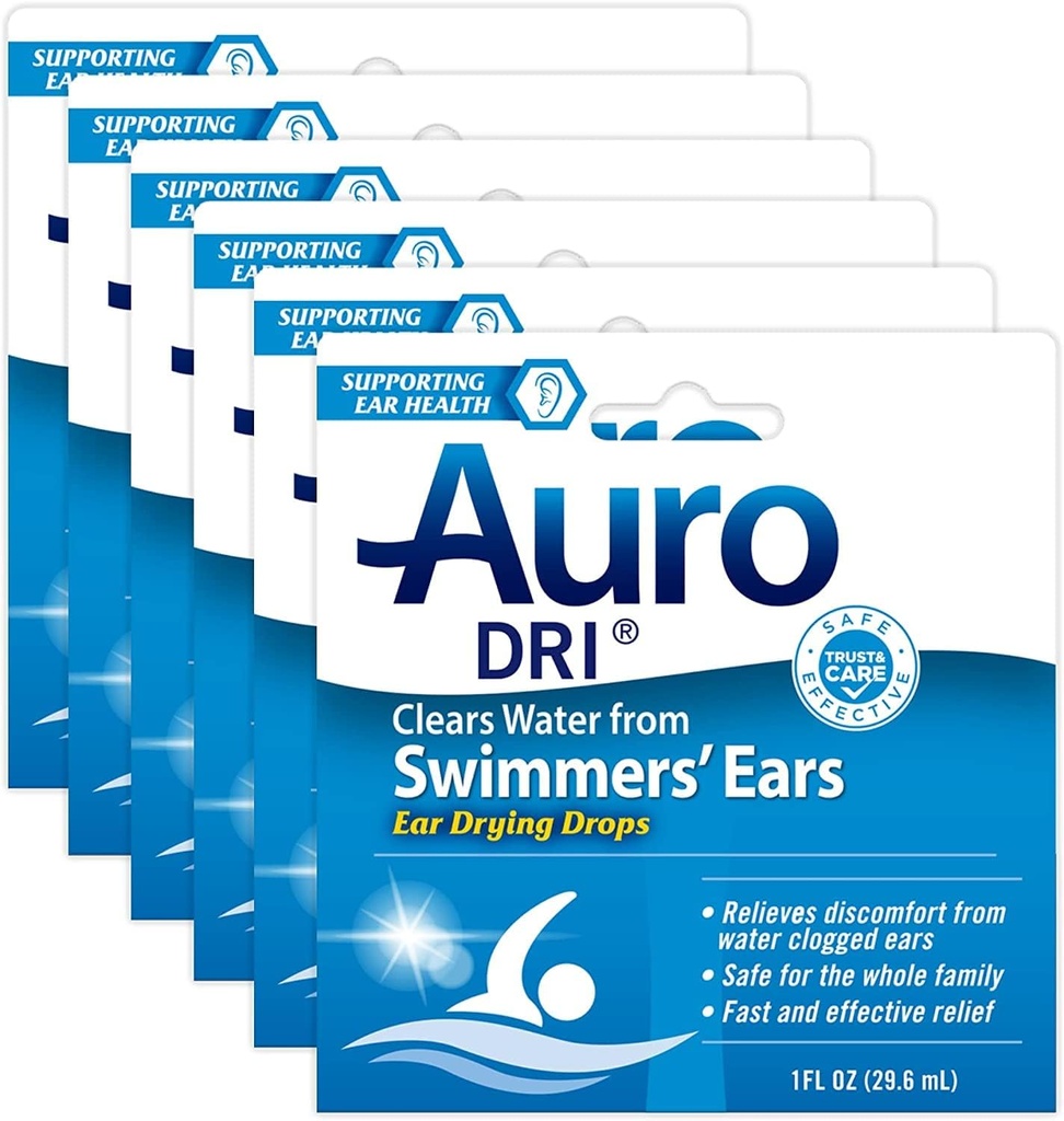 Auro-Dri Ear Water-Drying Aid 1 fl oz (Quantité de 6)