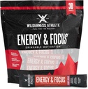 Wilderness Athlete - Energy & Focus | Energy Booster for Women & Men - Energy Drink Mix with Natural Caffeine - Low-Carb, Zero Sugar Energy Drink Powder - 30 Serving Energy Drink Packets (Cherry)