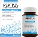 Peptiva quotidien enzymes digestives, plein spectre, la santé digestive quotidienne, soutient la perte d'aliments et la digestion post-ménale, 30ct