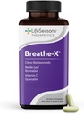 Breathe-X - Supplément antiallergique et sinuseux - Soutient les sinus et le malaise nasal - Non somnolent et à action rapide - Quercetine, Bromelain, Citrus Bioflavonoïdes, Feuille de nébuleuse et vitamine C - 90 capsules