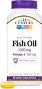 21st Century Fish Oil 1200 mg Enteric Coated Softgels, 90 Count