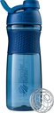 BlenderBottle SportMixer Shaker Bouteille parfaite pour les shakes protéiques et préentraînement, 28-Ounce, Navy