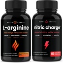 NutraChamps Capsules L-Arginine et Capsules de charge nitrique 2 Pack