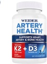 La santé de l'artère pour le Cœur, l'Immune et le Soutien aux os avec Vitamine K2 (180mcg) et Vitamine D3 (5000iu), 60 Capsules de Véggie