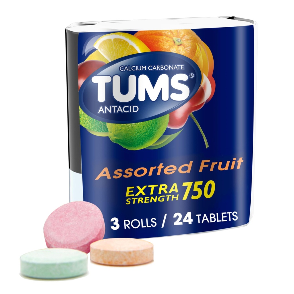 Comprimés TUMS, 8 Nombre (paquet de 3)