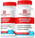 (2 Pack) Capsules de secours fiables, pilules de soutien complètes de TrustedRelief, toute la formule naturelle pour des niveaux stables et une circulation saine, Avis de supplément Premium (120 Capsules)