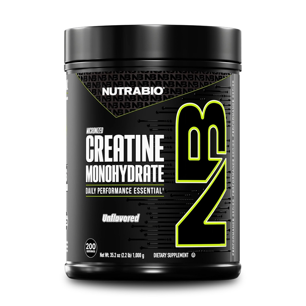 NutraBio Pure Micronized Creatine Monohydrate Supplément en poudre, non aromatisé, (1000 g) - Supporte l'énergie musculaire en vrac, la récupération et la force - HPLC Tested Creatine Supplément en poudre pour hommes et femmes