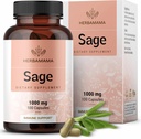 HerbAMAMA Capsules de Sage - 1000mg Support naturel digestif et immunitaire - Feuilles de Sage pour la clarté cérébrale – Vegan, Non-OGM Salvia Officinalis Supplément antioxydant
