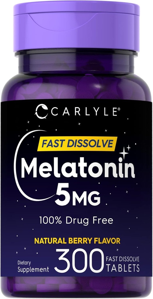 Carlyle Melatonin 5 mg Dissolve rapide 300 comprimés