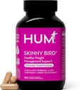 HUM Skinny Bird Green Tea Extract Support pour les femmes avec 5HTP, Chrome, Caralluma Fimbriata, sans gluten et végétalien, capsules d'extrait de thé vert suppléments pour les femmes, 90 capsules