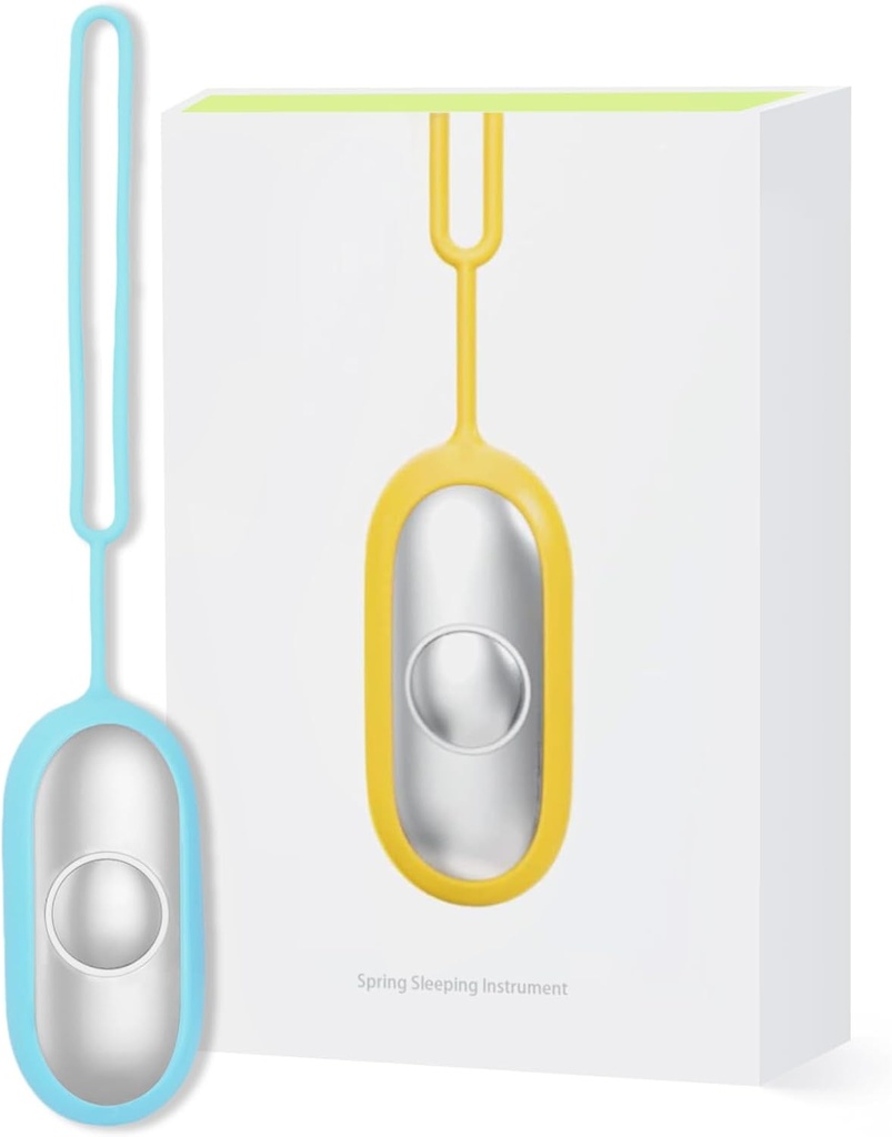 Appareil d'aide au sommeil portatif compact - Outil de relaxation pour améliorer le sommeil, l'humeur et la concentration, l'intensité de massage réglable, portable et facile à transporter (bleu)