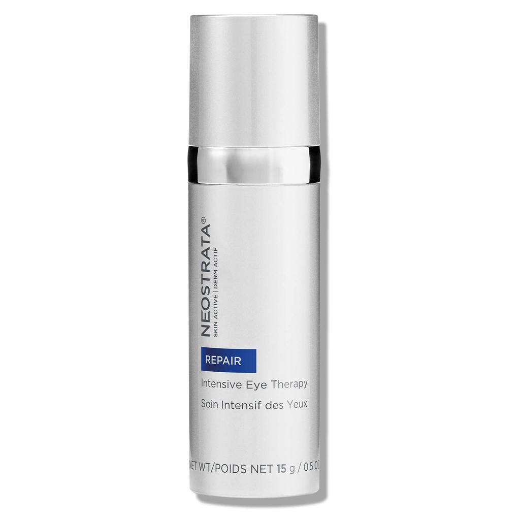 NEOSTRATA SKIN ACTIVE Intensive Eye Therapy, Anti-vieillissement sous les yeux Ceam, traite les cernes sombres, la pumidité, les lignes fines et les rides avec l'acide hyaluronique, Peptides et Bakouchiol, 0,5 oz