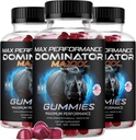 (3 Pack) Dominateur Maxxx Gommies pour hommes - Dominateur Maxx Natural Daily Nutrition Support Premium Formule avancée Pilules multivitamines pour la santé et le bien-être, 180 Gommies pour 3 mois