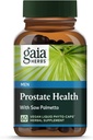 Gaia Herbs Prostate Health - soutient la santé et la fonction de la prostate pour les hommes - avec Saw Palmetto, Green Tea, Nettle Root et White Sage* - 60 Vegan Liquid Phyto-Capsules (20 jours d'approvisionnement)