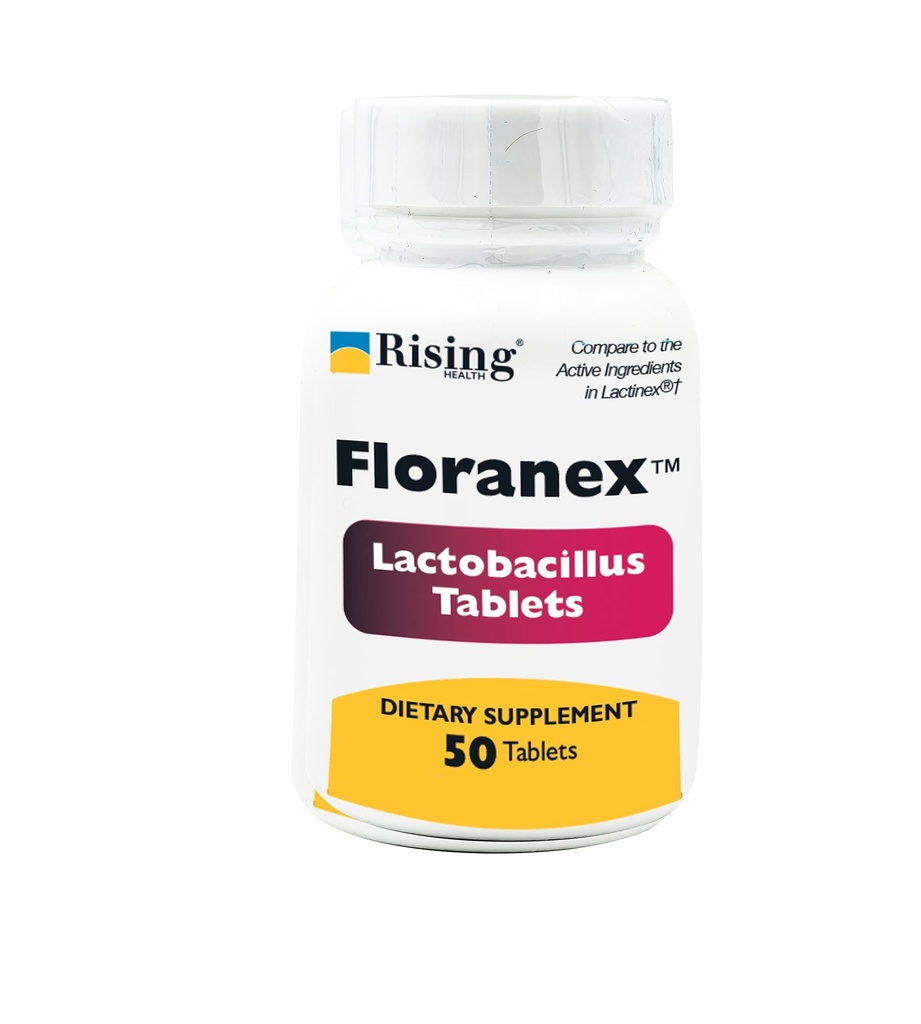 Santé en hausse - Comprimés Floranex - Lactobacillus Suppléments alimentaires probiotiques - 50 Comprimés