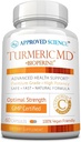 Science approuvée Turmeric MD - avec des curcuminoïdes curcuminoïdes de type BioPerine et 95% normalisés - 60 capsules (1 mois d'approvisionnement)