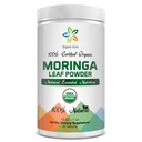 Certified Organic Moringa Leaf Powder-1Lb. USDA Certified Organic. 100% Pure et Original. Augmente naturellement l'énergie, le métabolisme et l'immunité. Un super aliment vert cru. Pas d'OGM, sans gluten