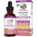 MARYRUTH'S Organics Multivitamin with Iron for Infants | USDA Organic | Liquid Drops for Babies 6-12 Months | Immune Support & Overall Wellness | Vegan | Non-GMO | Gluten Free | 2 Fl Oz