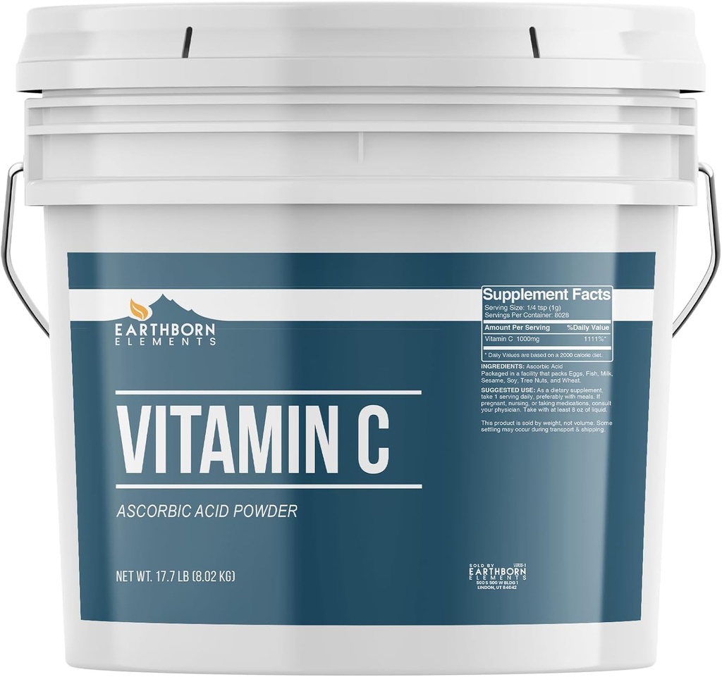Éléments terriens Vitamine C Poudre (2 Gallon)