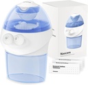 opove Nasal Irrigation System, Sinus Rinse Kit avec 1 Nez Cleaner et 15 Salt Packets, Auto-nettoyage et collecte automatique des déchets, Rechargeable Sinus Rinse Bouteille pour soulager le malaise nasal
