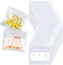 18 Packs Pill Pouches BPA Free Pill Bags 12mil Come with Mark Pen 3 x 2.75 inch Small Zip Bags with Write-on Label Seal Ziplock Pill Pouch for Travel Pill Organizer, Jewelry, Small Craft Pieces