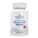 Nordic Naturals Zéro sucre Mélatonine Gommies, framboise - 60 Gommies - 1,5 mg Mélatonine - Grand goût - Sommeil reposé, soutien antioxydant - Non-OGM, végétalien - 60 portions
