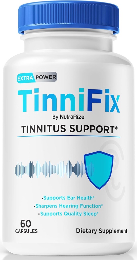 Capsules Tinnifix - Formule avancée de soutien auditif, pilules Tinnifix pour maintenir l'ouïe saine, tous les Tinnifix naturels pour la santé de l'oreille complète, examen officiel Tinni Fix (60 capsules)