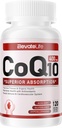 CoQ10-400mg-Softgels avec PQQ, BioPerine et Omega-3, Coenzyme Q10(Ubiquinone) Supplément pour haute absorption, puissant antioxydant, support coeur et production d'énergie, 120 portions