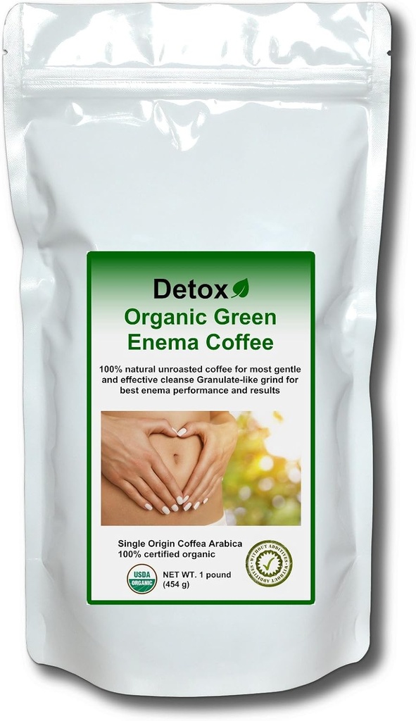 Detox Bio Green Laema Coffee (1 Pound) - Gers. Formule originale pour la désintoxication et le nettoyage - GMP certifié, testé en laboratoire
