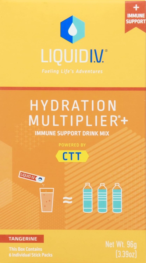 I.V. liquide, multiplicateur d'hydratation de Tangerine+, 6 chiffres