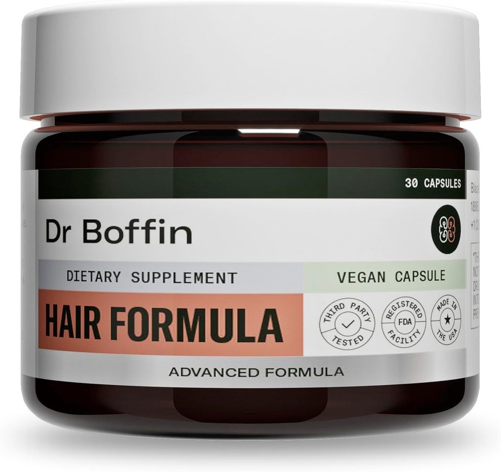 Formule capillaire pour les hommes et les femmes 23-en-1 - Supplément potient pour la croissance et l'épaisseur des cheveux plus rapides avec Biotin 6000 mcg - Vitamine et formule avancée à base de plantes - Une seule gélule par jour (30 jours SUPPLÉMENT)
