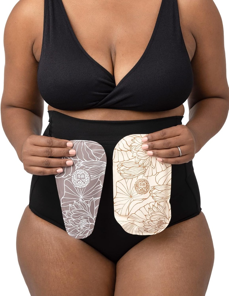 Kindred Bravely Postpartum Panty, Essential Underwear with 2 Hot or Cold Gel Packs