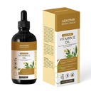Huile de Vitamine E biologique - Huile essentielle de Vitamine E pure pour le soin du corps et de la peau - Bouteille de 4 oz pour peau sèche, rides, marques stretch, acné et anti-âge