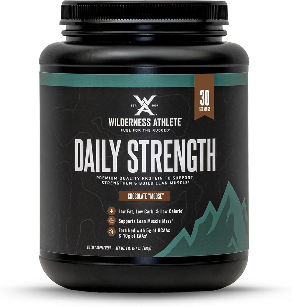 Athlète de la nature - Protéine quotidienne Premium Strength - Poudre de protéines de lactosérum pour les femmes et les hommes - Meilleure poudre de protéines pour les muscles maigres - Poudre de protéines propres avec isolat de protéines de lactosérum