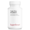 Supersmart - Triple Vino Circulation (haute puissance) - Formule 3-en-1 - Extrait de feuille de vigne rouge - avec Graines de raisin et Marc