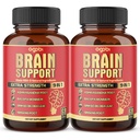 agobi 9in1 Supplément de soutien au cerveau - 2 packs 60 comtes Blended Ashwagandha, Panax Ginseng, Gotu Kola, Ginkgo, Black Pepper & More - Soutien à l'exactitude, la concentration, la mémoire et la production d'énergie